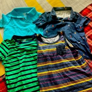 Lot of 4 OshKosh B’Gosh/Carters shirts 5T